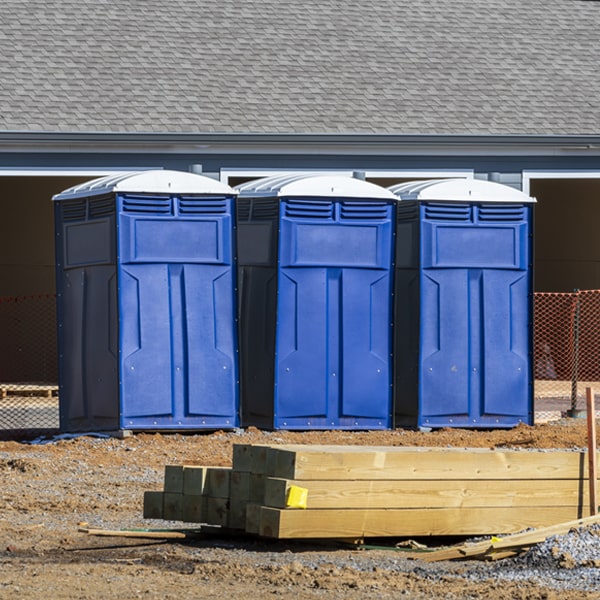 what is the expected delivery and pickup timeframe for the porta potties in Henlawson West Virginia